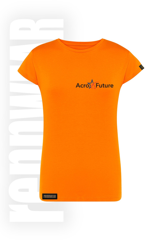 ACRO FUTURE | T-shirt damski pomarańczowy