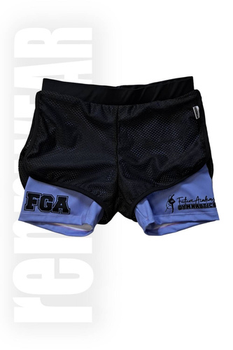 FGA | Spodenki klubowe niebieski czarny (sublimacja full print) | rennWEAR