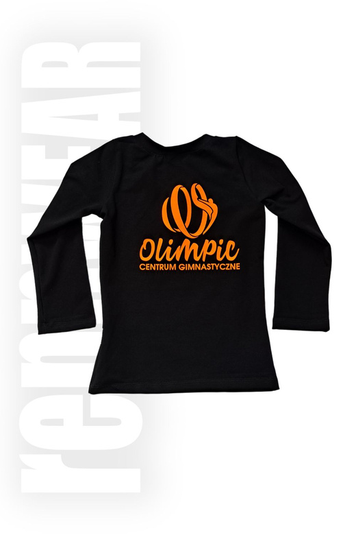 OLIMPIC | Koszula DR (długi rękaw, V-neck), bawełna (logo pomarańczowe) | rennWEAR