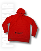 Bluza wkładana z kapturem | folia brokatowa