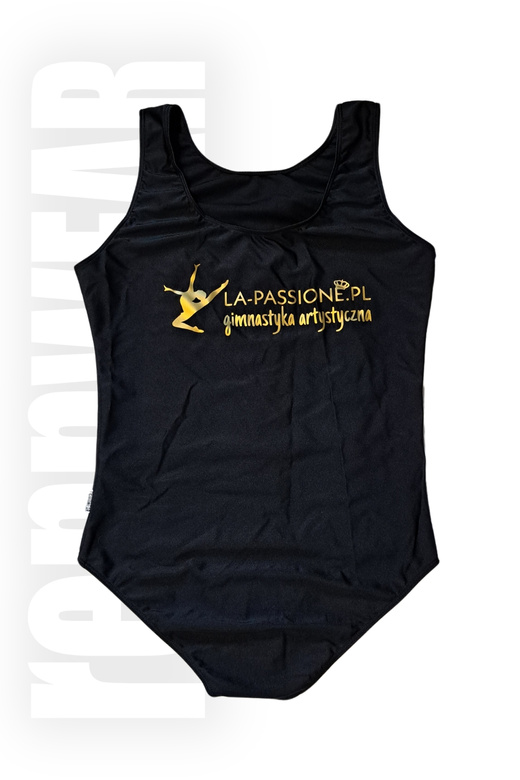 Gymnastic Training Body with Short Sleeve B100K Black