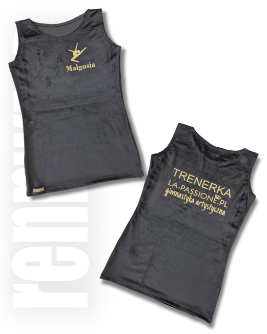 LA PASSIONE | Koszulka klubowa trenerska BR + PERSONALIZACJA | welur | folia | rennWEAR