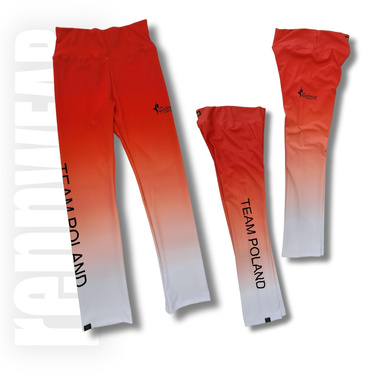 Legginsy długie prosta nogawka | sublimacja | rennWEAR | PRODUKT z LOGO i GRAFIKĄ KLIENTA