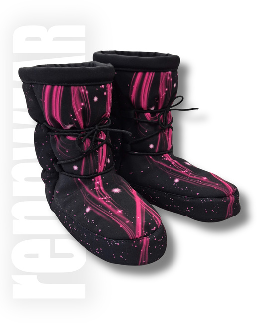 FUCHSIA SKY | Booties | Botki | Ciepłe Buty do rozgrzewki | Ocieplacze | unicorn | rennWEAR