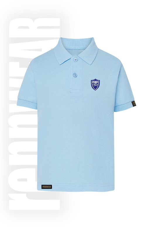 SP 64 Ww | T-shirt polo z nadrukiem LA VITA CANTARE - SK (Sky BLUE)