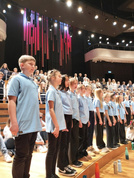 SP 64 Ww | T-shirt polo z nadrukiem LA VITA CANTARE - SK (Sky BLUE) | PRODUKT z LOGO i GRAFIKĄ KLIENTA