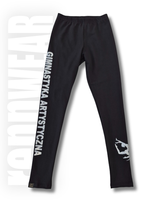DOMINI OPOLE | Legginsy długie BASIC | bawełna | folia | rennWEAR