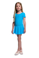 Turquoise Lycra Body with Short Skirt