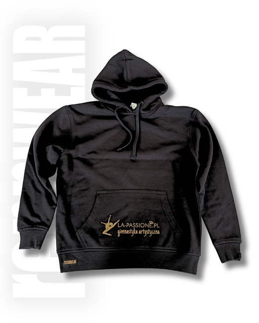 Bluza wkładana z kapturem | folia brokatowa