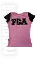 FGA | Koszulka klubowa fuksja czarny | rennWEAR