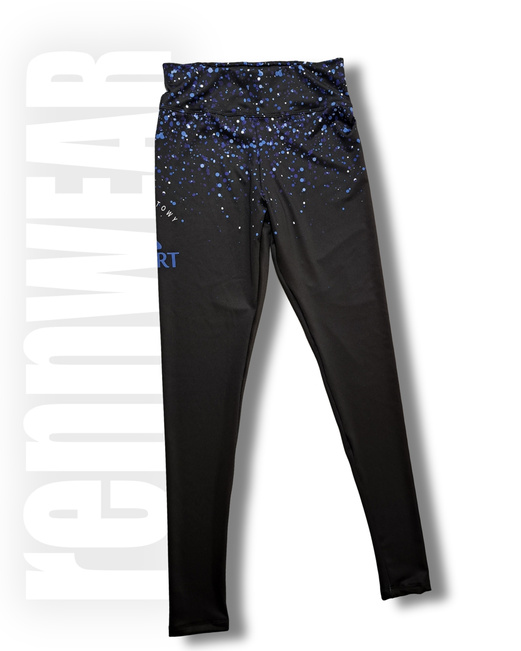 KS STANDART | Leginsy długie z wysokim stanem | SUBLIMACJA | rennWEAR