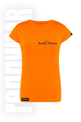 ACRO FUTURE | T-shirt damski pomarańczowy