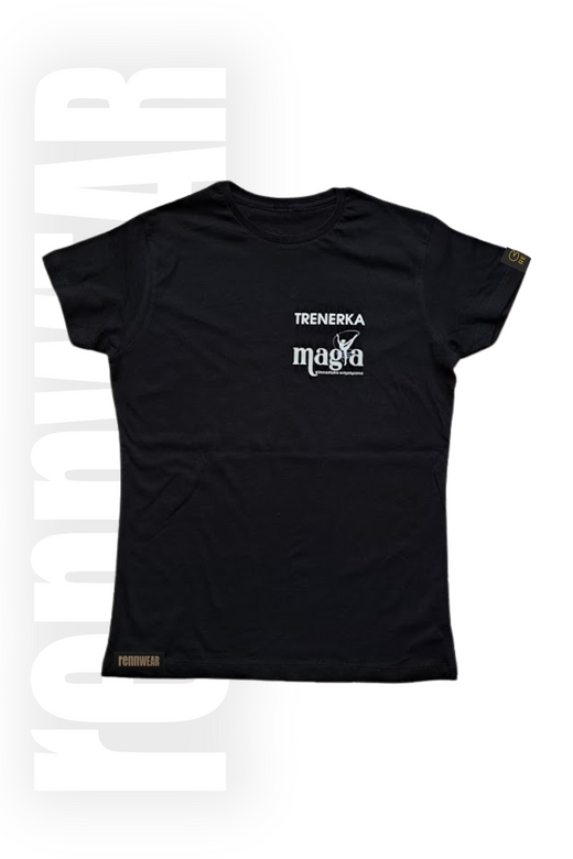 MAGIA | T-shirt damski TRENERKA czarny
