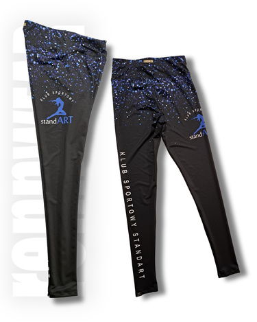 KS STANDART | Leginsy długie z wysokim stanem | SUBLIMACJA | rennWEAR