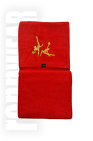 Poduszko - kocyk 30x30 / 150x90 z polaru czerwony (nagroda na zawodach) | rennWEAR