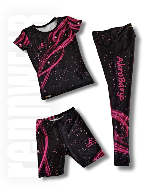 AKROBARYS | Długie legginsy z wysokim stanem | rennWEAR