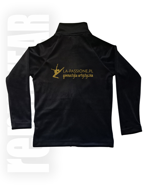 LA PASSIONE | Bluza klubowa z zamkiem | welur| HAFT | rennWEAR