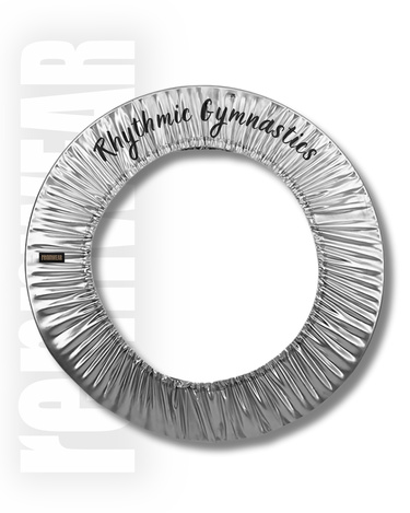 Pokrowiec na obręcz do gimnastyki artystycznej | srebrny | LAMA | rennWEAR