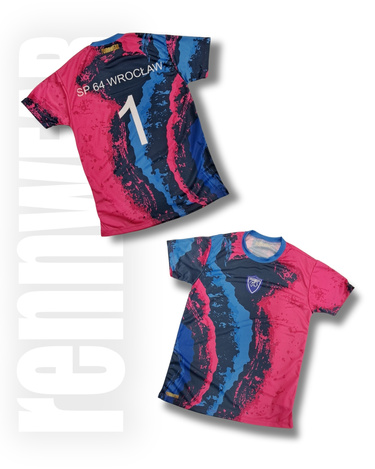 SP 64 Ww | Koszulka KR z numerami 0-10 | sublimacja | rennWEAR | PRODUKT z LOGO i GRAFIKĄ KLIENTA