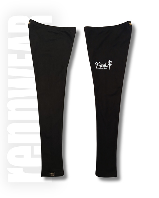 PERŁA | Legginsy długie BASIC czarny | Bawełna | DTF | rennWEAR