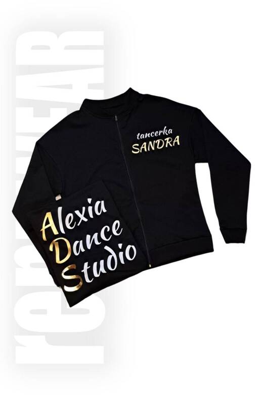 Bluza klubowa z zamkiem "Koledżówka" / ALEXIA DANCE STUDIO