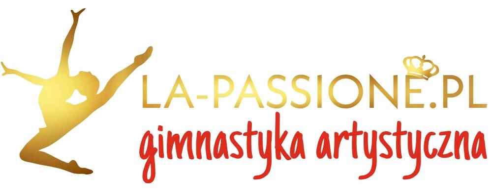 Logo LA PASSIONE złoto-czerwone (pełne)