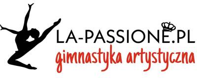 Logo LA PASSIONE czarno-czerwone (pełne)